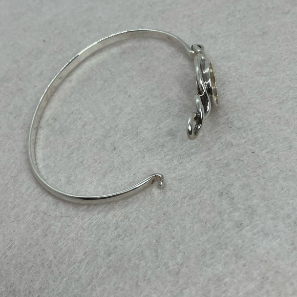 925 Sterling Silver Infinity Design Pinch Bracelet Bangle Fits Kameleon Jewelpop - Picture 8 of 12